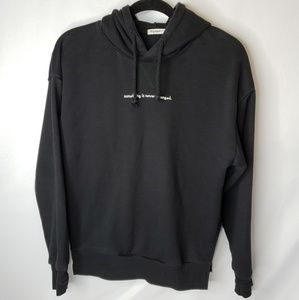 Japanese Brand Black Hoodie Size S/M.